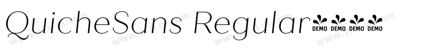 QuicheSans Regular字体转换